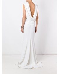 Белое вечернее платье от Talbot Runhof