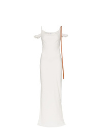 Белое вечернее платье от Loewe