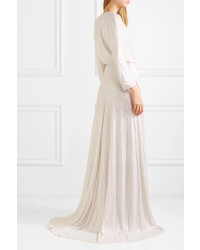 Белое вечернее платье от Jenny Packham