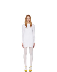 Белое вязаное платье-свитер от See by Chloe