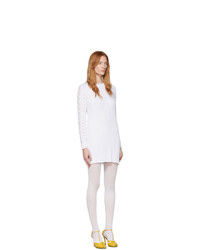 Белое вязаное платье-свитер от See by Chloe