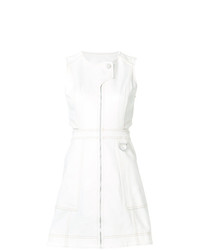 Белое джинсовое платье прямого кроя от Misha Nonoo