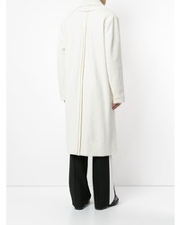 Белое длинное пальто от Berthold