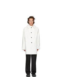 Белое длинное пальто от Kassl Editions