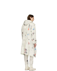 Белое длинное пальто от Isabel Benenato