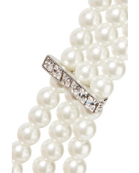 Белое жемчужное ожерелье от Kenneth Jay Lane