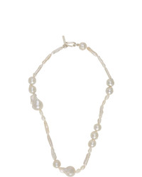 Белое жемчужное ожерелье от Sophie Buhai