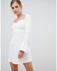 Белое коктейльное платье от ASOS DESIGN