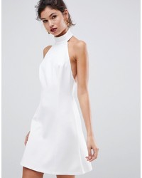 Белое коктейльное платье от ASOS DESIGN