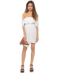 Белое коктейльное платье