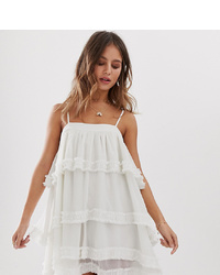 Белое кружевное платье-комбинация от White Sand