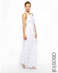 Белое кружевное платье-макси от Asos