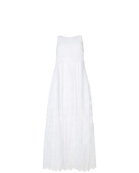 Белое кружевное платье-макси от Ermanno Scervino