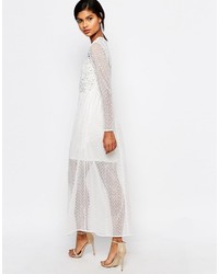 Белое кружевное платье-макси от Vero Moda