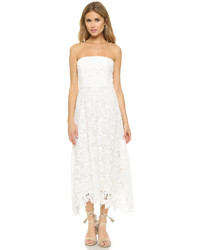 Белое кружевное платье-миди от BB Dakota