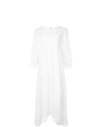 Белое кружевное платье-миди от Chloé