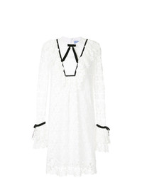 Белое кружевное платье-миди от Macgraw