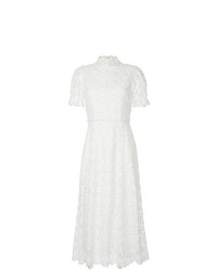 Белое кружевное платье-миди от Macgraw