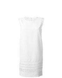 Белое кружевное платье прямого кроя от Ermanno Scervino