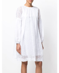 Белое кружевное платье прямого кроя от Calvin Klein 205W39nyc