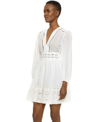 Белое кружевное платье с вышивкой от Zimmermann