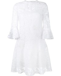 Белое кружевное платье с вышивкой от Valentino