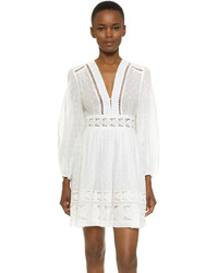 Белое кружевное платье с вышивкой от Zimmermann