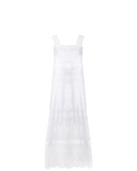 Белое кружевное платье с пышной юбкой от Ermanno Scervino