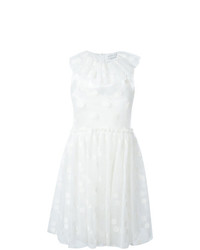Белое кружевное платье с пышной юбкой от Gianluca Capannolo
