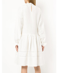 Белое кружевное платье с пышной юбкой от Matin