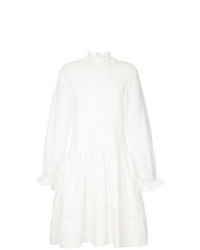 Белое кружевное платье с пышной юбкой от Matin