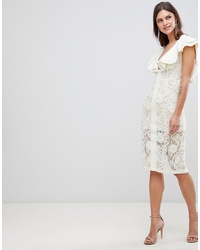 Белое кружевное платье-футляр от ASOS DESIGN