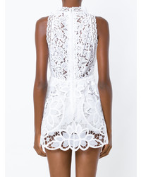 Белое кружевное платье-футляр от Martha Medeiros