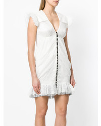Белое кружевное платье-футляр от Parlor