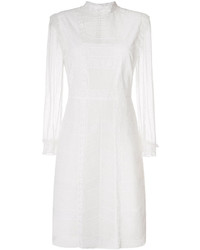 Белое кружевное платье от Burberry