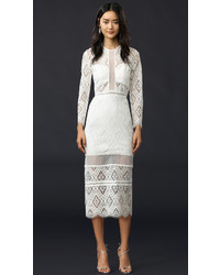 Белое кружевное платье от Alexis