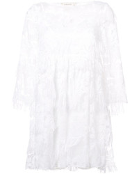 Белое кружевное платье от Nicole Miller