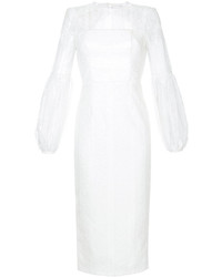 Белое кружевное платье от Rebecca Vallance
