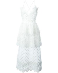Белое кружевное платье от Self-Portrait