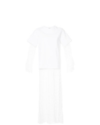Белое кружевное повседневное платье от Goen.J