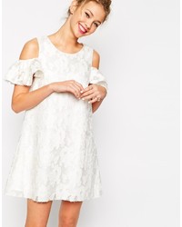 Белое кружевное свободное платье от Asos