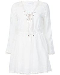 Белое льняное платье с вышивкой от Anine Bing