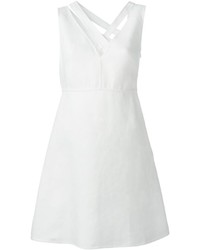 Белое льняное платье от Valentino