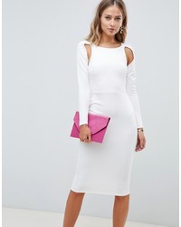 Белое облегающее платье от ASOS DESIGN