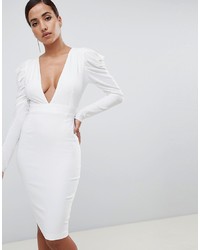 Белое облегающее платье от Vesper