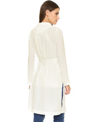 Женское белое пальто дастер от J.o.a.