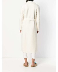 Женское белое пальто дастер от Eleventy