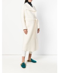 Женское белое пальто дастер от Eleventy
