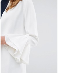 Женское белое пальто дастер от Helene Berman