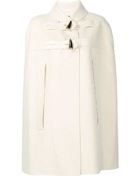 Белое пальто-накидка от Derek Lam